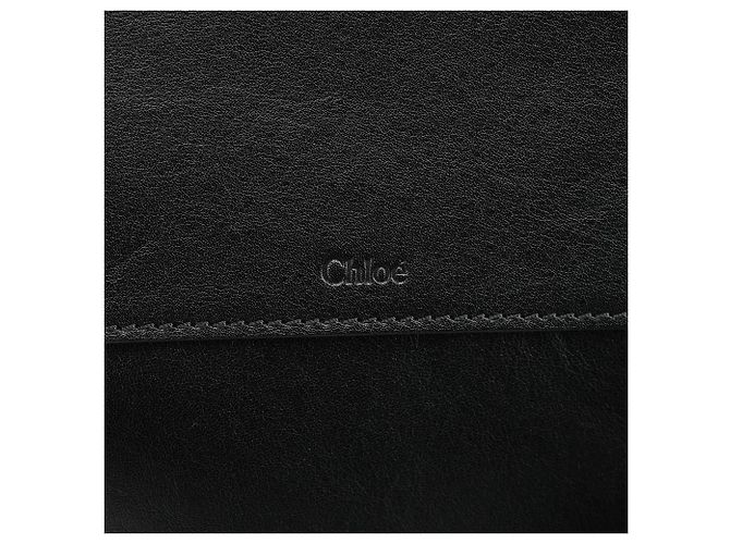 Chloé Borsa Tote Edith in pelle nera - vista 6