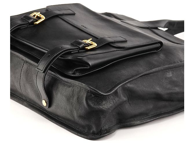 Chloé Borsa Tote Edith in pelle nera - vista 9