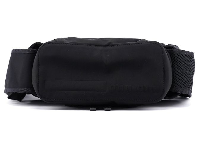 Miu Miu Borsa a tracolla tattica in neoprene nero - vista 4