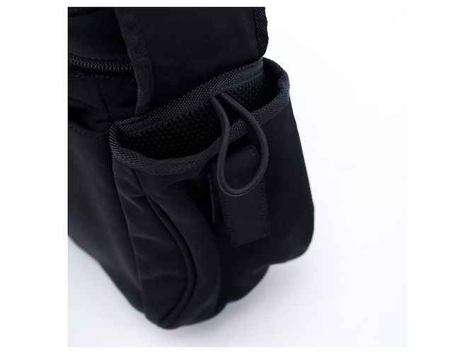 Miu Miu Borsa a tracolla tattica in neoprene nero - vista 9