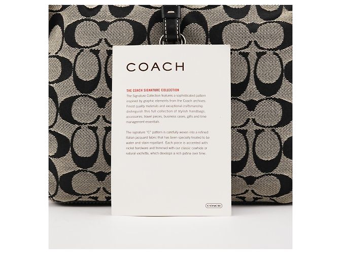 Coach 6845 Borsa a Tracolla Hobo Signature Grey Black - vista 11