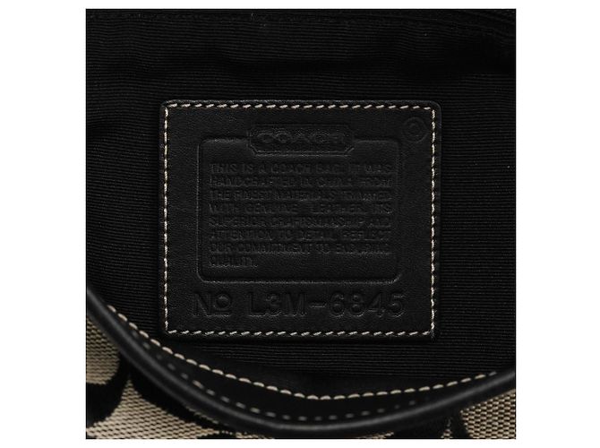 Coach 6845 Borsa a Tracolla Hobo Signature Grey Black - vista 12