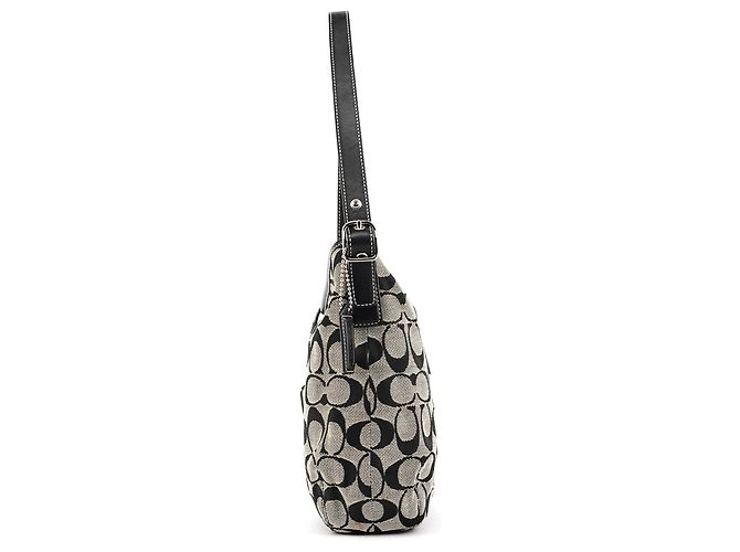 Coach 6845 Borsa a Tracolla Hobo Signature Grey Black - vista 2