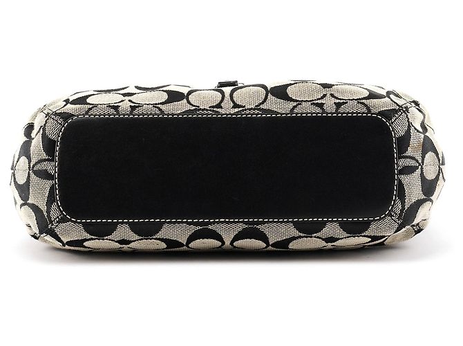 Coach 6845 Borsa a Tracolla Hobo Signature Grey Black - vista 5