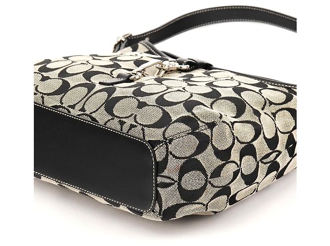 Coach 6845 Borsa a Tracolla Hobo Signature Grey Black - vista 9