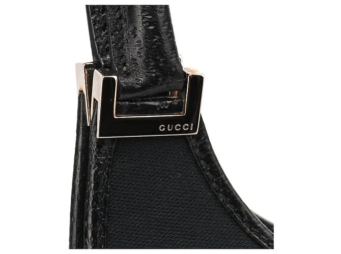 Gucci 002 1067 Borsa a spalla Jackie in tela nera - vista 6