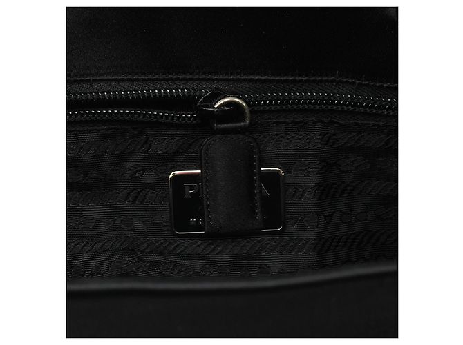 Prada Borsa tote in raso Raso nera - vista 10