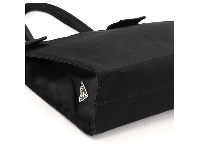 Prada Borsa tote in raso Raso nera - vista 6