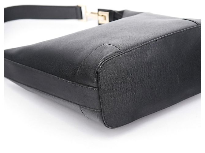 Gucci Borsa a tracolla in pelle nera - vista 8