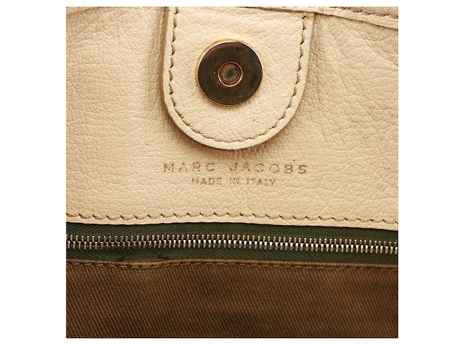 Marc Jacobs  mala Tote de couro acolchoado marfim - vista 11