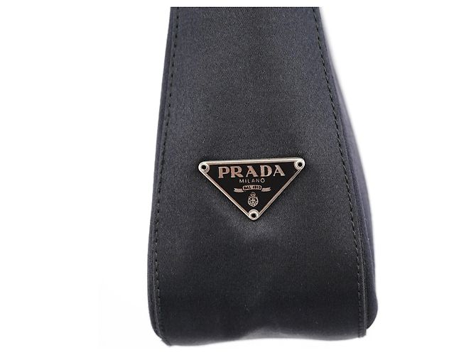 Prada Borsa a tracolla Hobo in raso nero 1998 - vista 5