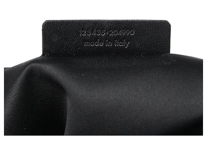 Yves Saint Laurent Borsa Tote YSL 123435 in tela e velluto nero - vista 16