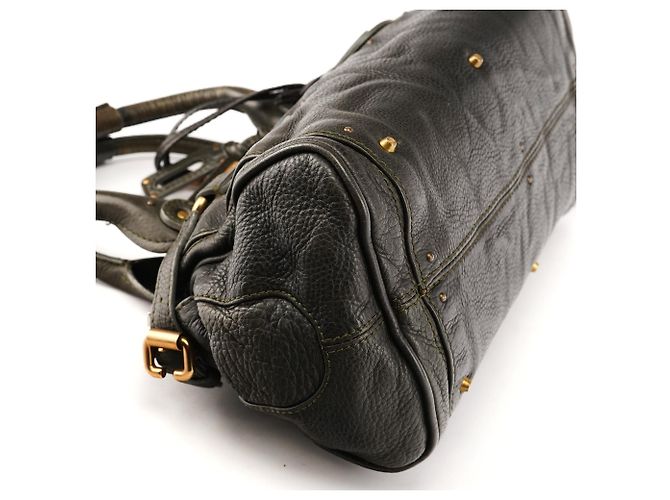 Chloé Borsa a tracolla Paddington in pelle verde scuro - vista 12