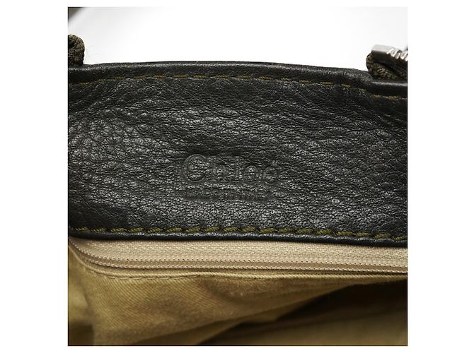 Chloé Borsa a tracolla Paddington in pelle verde scuro - vista 15