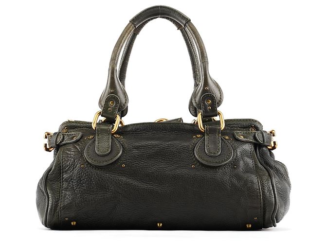 Chloé Borsa a tracolla Paddington in pelle verde scuro - vista 3