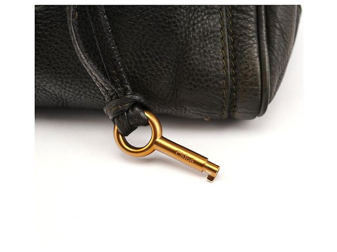 Chloé Borsa a tracolla Paddington in pelle verde scuro - vista 8