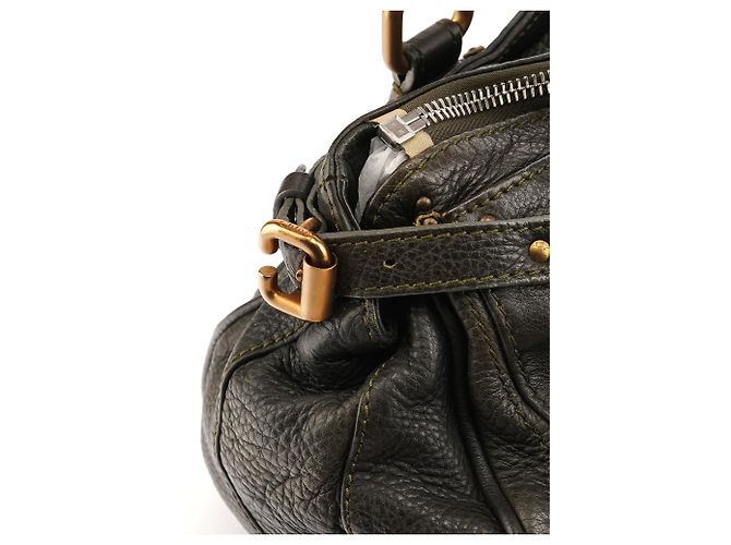 Chloé Borsa a tracolla Paddington in pelle verde scuro - vista 9