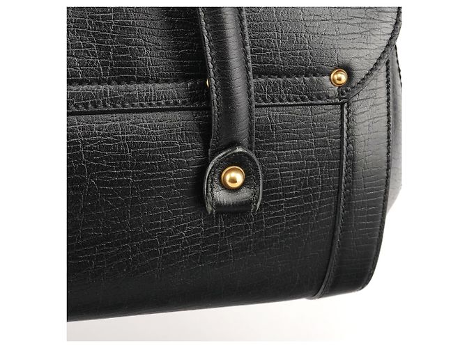 Gucci 114993 Borsa a spalla Bamboo Bullet in pelle nera - vista 11
