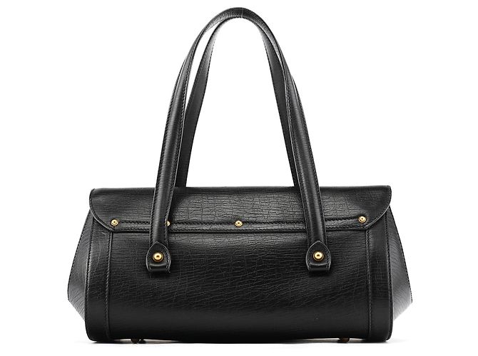 Gucci 114993 Borsa a spalla Bamboo Bullet in pelle nera - vista 3