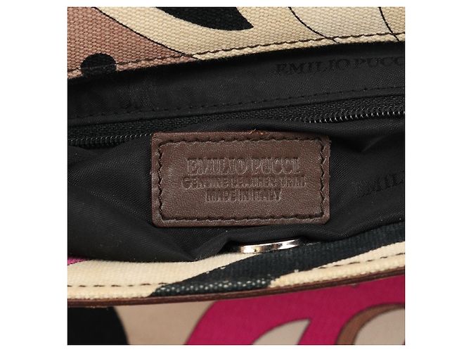 Emilio Pucci Multicolor rosa Canvas Floral Print Tote Bag - Ansicht 13