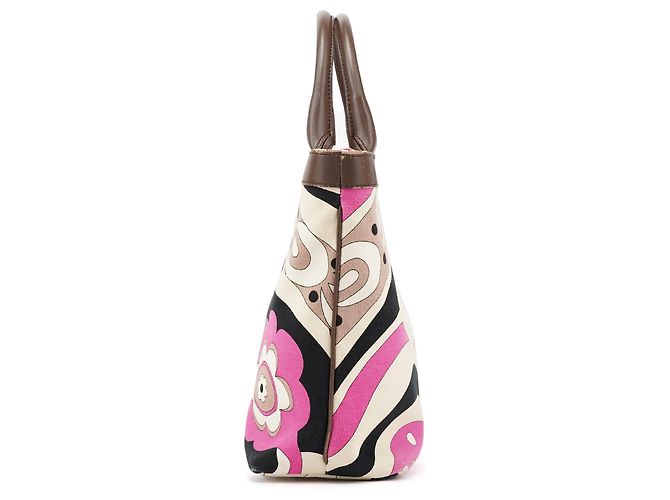 Emilio Pucci Multicolor rosa Canvas Floral Print Tote Bag - Ansicht 2