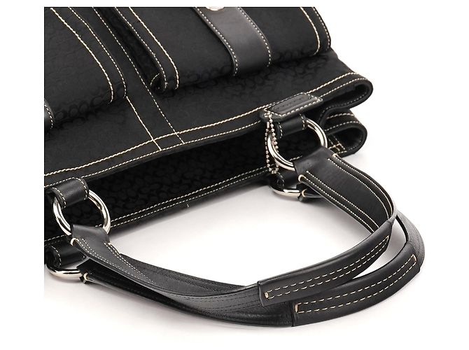 Coach 6427 Borsa Tote Soho Signature Nera - vista 9