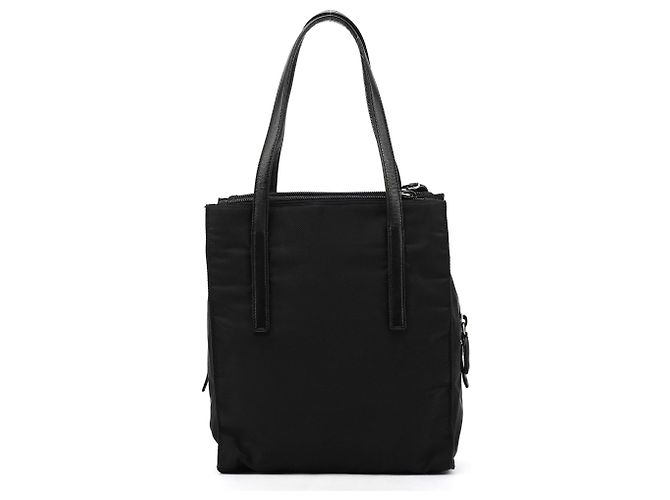 Prada Borsa Tote 1995 in nylon Tessuto Nappa nero - vista 3