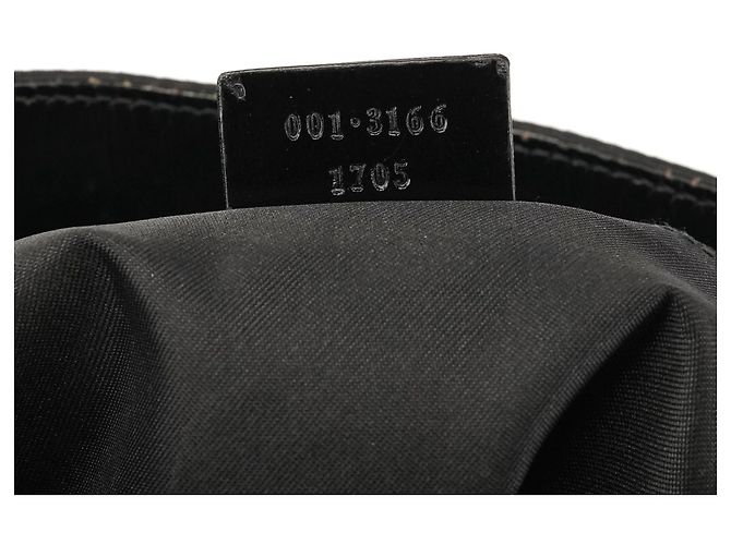 Gucci 001 3166 Borsa a spalla in nylon GG nero - vista 11