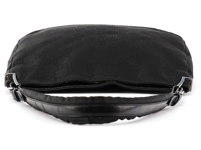 Gucci 001 3166 Borsa a spalla in nylon GG nero - vista 4