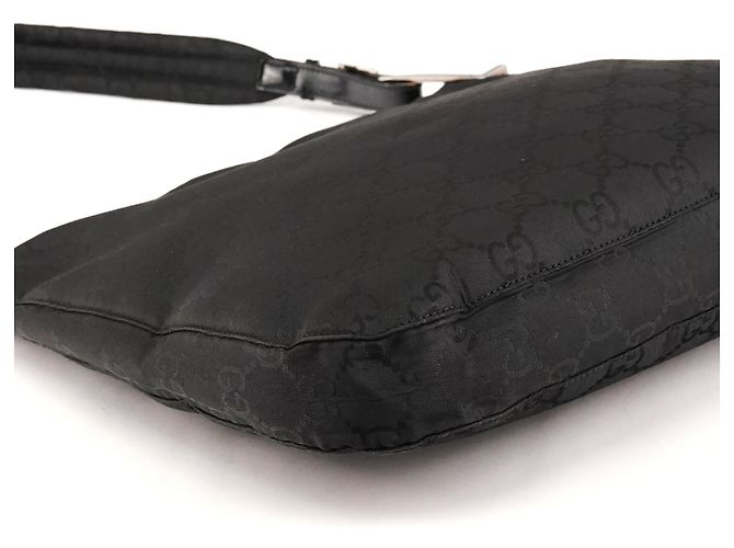 Gucci 001 3166 Borsa a spalla in nylon GG nero - vista 7
