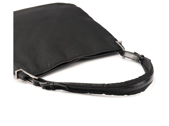 Gucci 001 3166 Borsa a spalla in nylon GG nero - vista 9