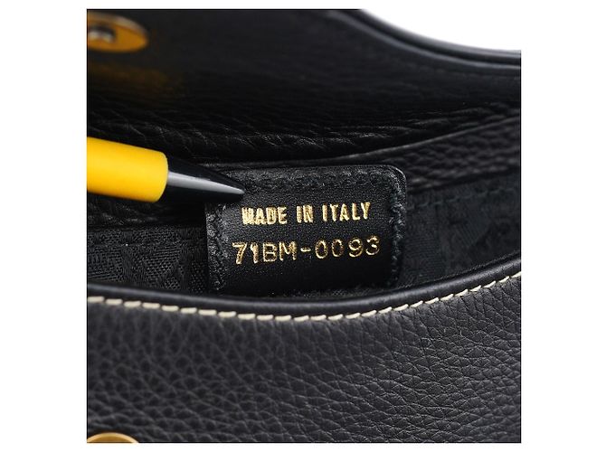 Dior Borsetta da vita Saddle in pelle di vitello nera - vista 10