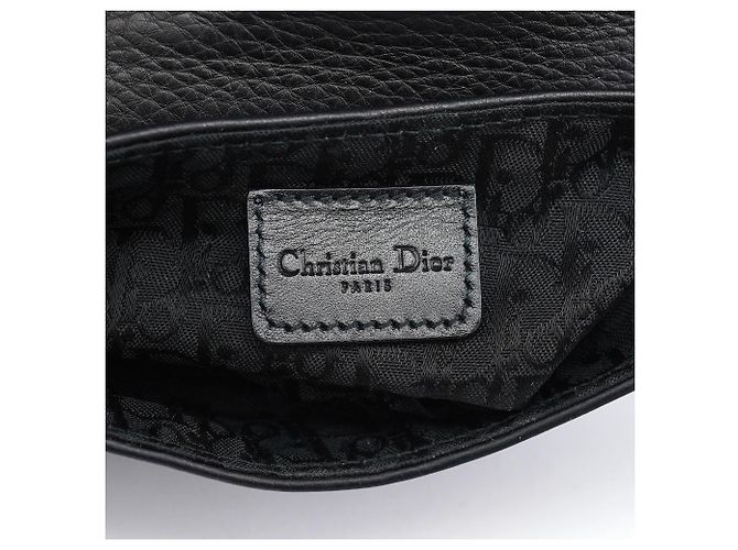 Dior Borsetta da vita Saddle in pelle di vitello nera - vista 9