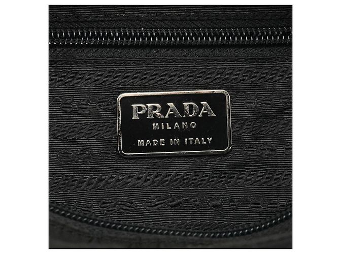 Prada Borsa Tote B9225 Black Tessuto Impuntu Nylon - vista 10