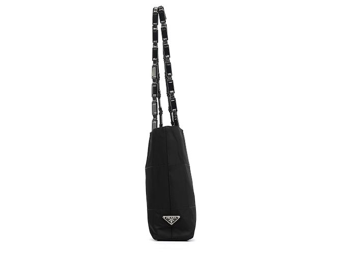 Prada Borsa Tote B9225 Black Tessuto Impuntu Nylon - vista 2