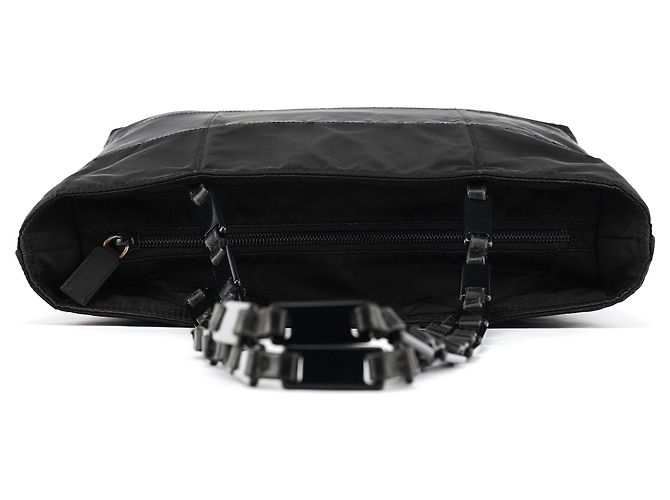 Prada Borsa Tote B9225 Black Tessuto Impuntu Nylon - vista 4