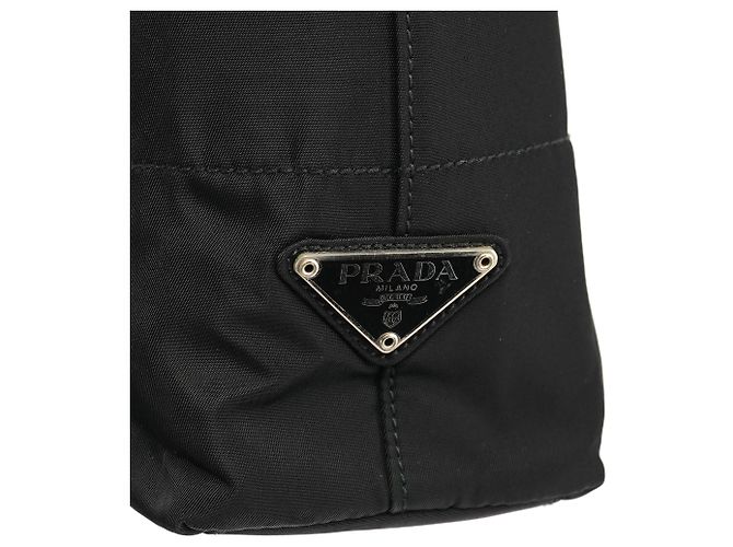 Prada Borsa Tote B9225 Black Tessuto Impuntu Nylon - vista 6