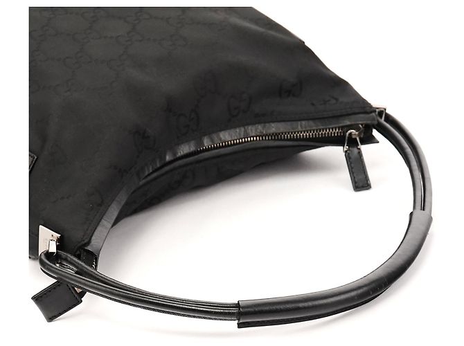 Gucci 001 3766 Borsa a tracolla in nylon GG nero - vista 10