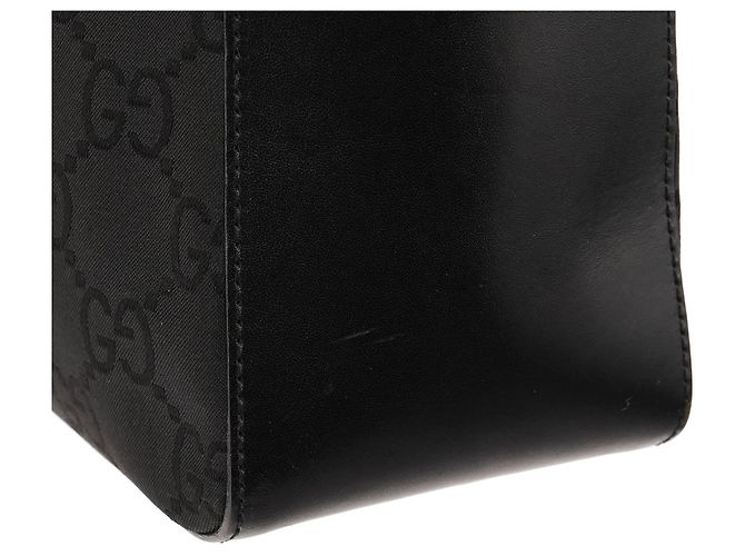 Gucci 001 3766 Borsa a tracolla in nylon GG nero - vista 11