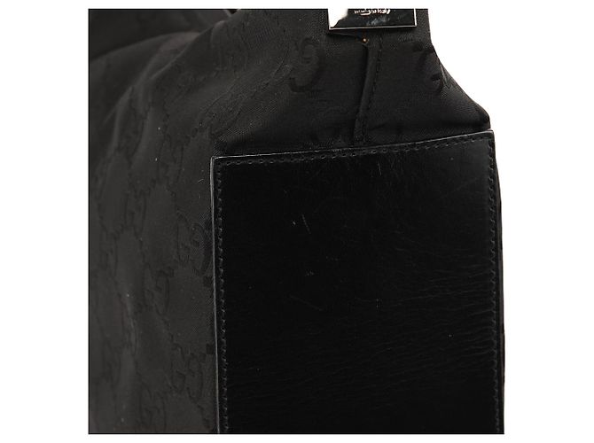 Gucci 001 3766 Borsa a tracolla in nylon GG nero - vista 12