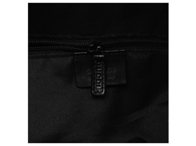 Gucci 001 3766 Borsa a tracolla in nylon GG nero - vista 14