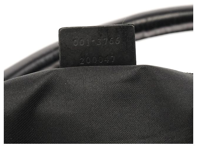 Gucci 001 3766 Borsa a tracolla in nylon GG nero - vista 15