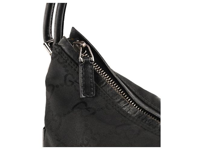 Gucci 001 3766 Borsa a tracolla in nylon GG nero - vista 7