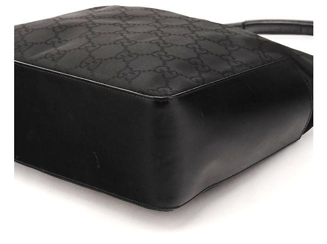 Gucci 001 3766 Borsa a tracolla in nylon GG nero - vista 9