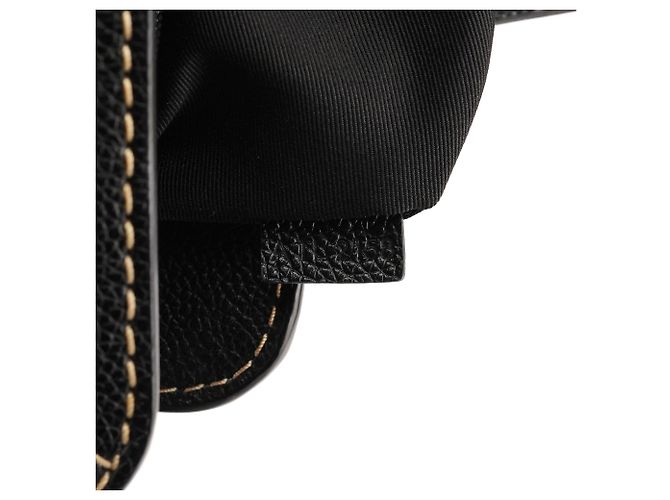 Marc Jacobs  mala de couro granulado preto com fivela - vista 11