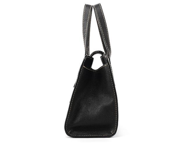 Marc Jacobs  mala de couro granulado preto com fivela - vista 2