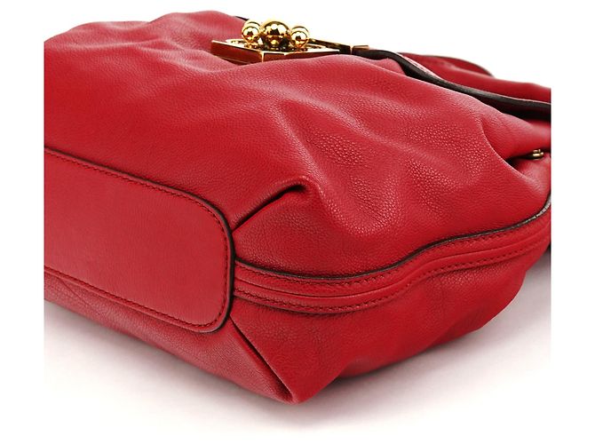 Chloé Borsa a tracolla 2-Way Elsie in pelle rossa - vista 11