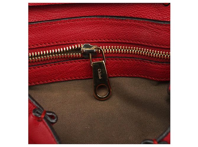 Chloé Borsa a tracolla 2-Way Elsie in pelle rossa - vista 13