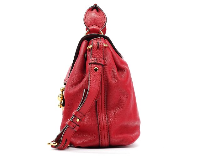 Chloé Borsa a tracolla 2-Way Elsie in pelle rossa - vista 2