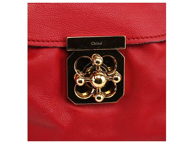 Chloé Borsa a tracolla 2-Way Elsie in pelle rossa - vista 6